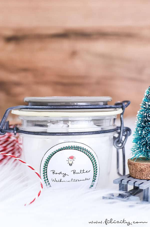 DIY Geschenkidee: Body Butter mit Winterduft