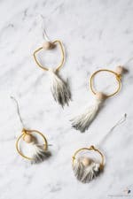 Gold Ring Christbaumschmuck – DIY Mini Holiday Wreath | mit Video