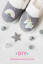 DIY EINHORN-HAUSSCHUHE SELBER MACHEN