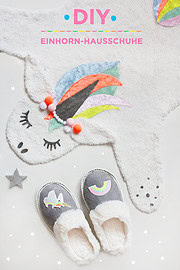 DIY EINHORN-HAUSSCHUHE SELBER MACHEN