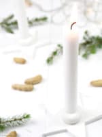 DIY weihnachtlicher Fimo Kerzenständer