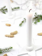 DIY weihnachtlicher Fimo Kerzenständer