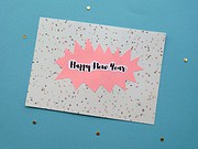 DIY Weihnachtskarten // Collagen aus Icons und Text (mit Druckvorlage)