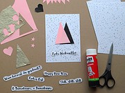 DIY Weihnachtskarten // Collagen aus Icons und Text (mit Druckvorlage)