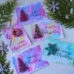 DIY Weihnachtskarte mit Tannenbaum