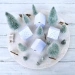 Skandinavisches Weihnachtsdorf – Adventskranz mal anders