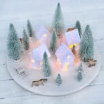 Skandinavisches Weihnachtsdorf – Adventskranz mal anders