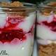 Spekulatius-Dessert mit Himbeeren