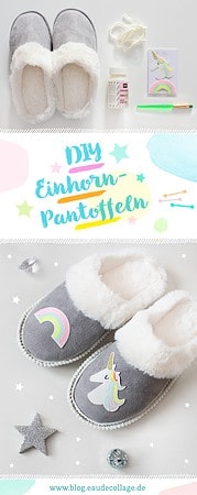 DIY EINHORN-HAUSSCHUHE SELBER MACHEN