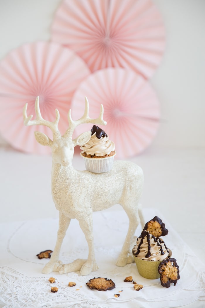 „Florentiner-Cupcakes mit Buttercreme & Schokoladen-Ganache!“