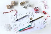 Freebie: 8  Geschenkanhänger zum selbst gestalten