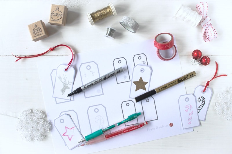 Freebie: 8  Geschenkanhänger zum selbst gestalten