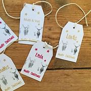 Paketanhänger für Weihnachten als freebie