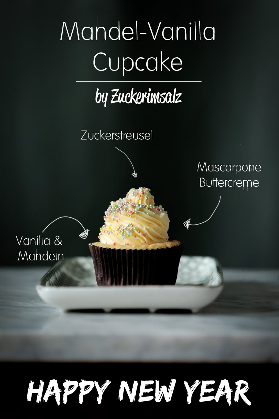 Mandel Vanilla Cupcake