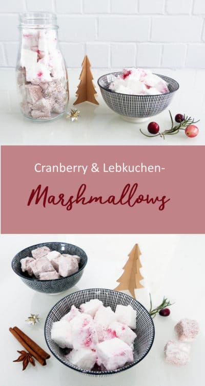 Marshmallows mit Weihnachtsgeschmack