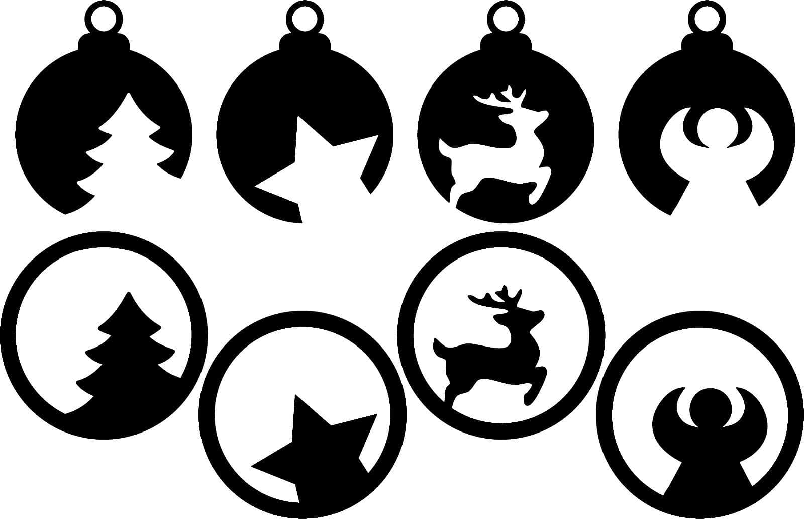Weihnachtskugeln aus Papier [mit Vorlage]