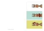 Rentier: Tags und Karte zum ausdrucken
