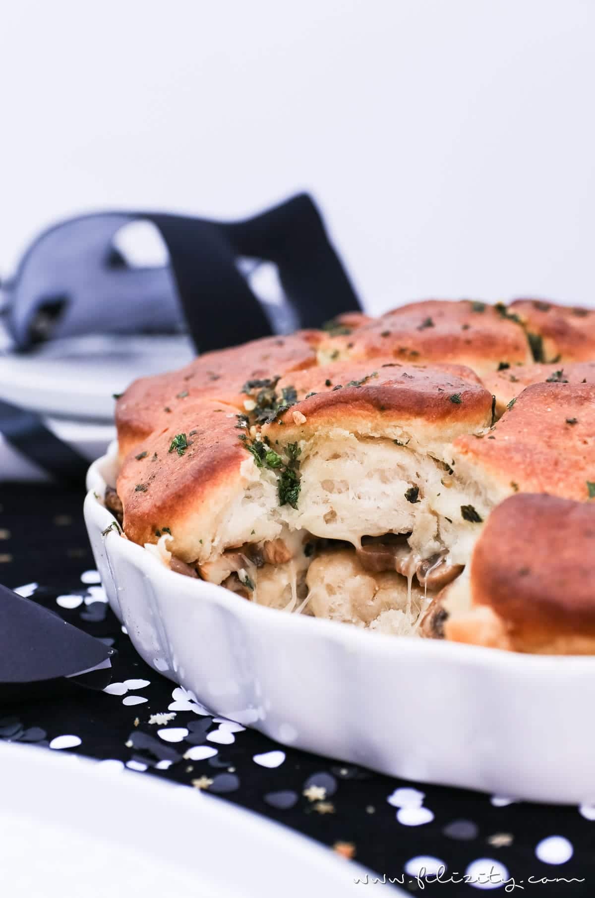 Gefüllte Pull Apart Brote