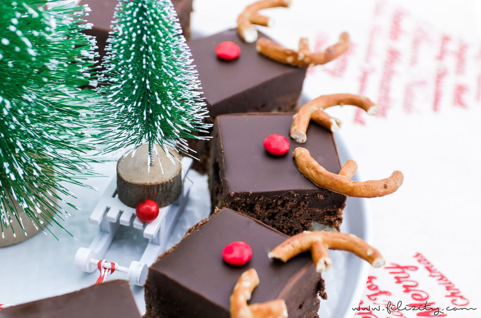 Rudolph Brownies – Der schokoladigste Weihnachts-Kuchen