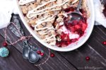 Weihnachts-Crumble mit Cranberries und Zimtsterne-Streuseln