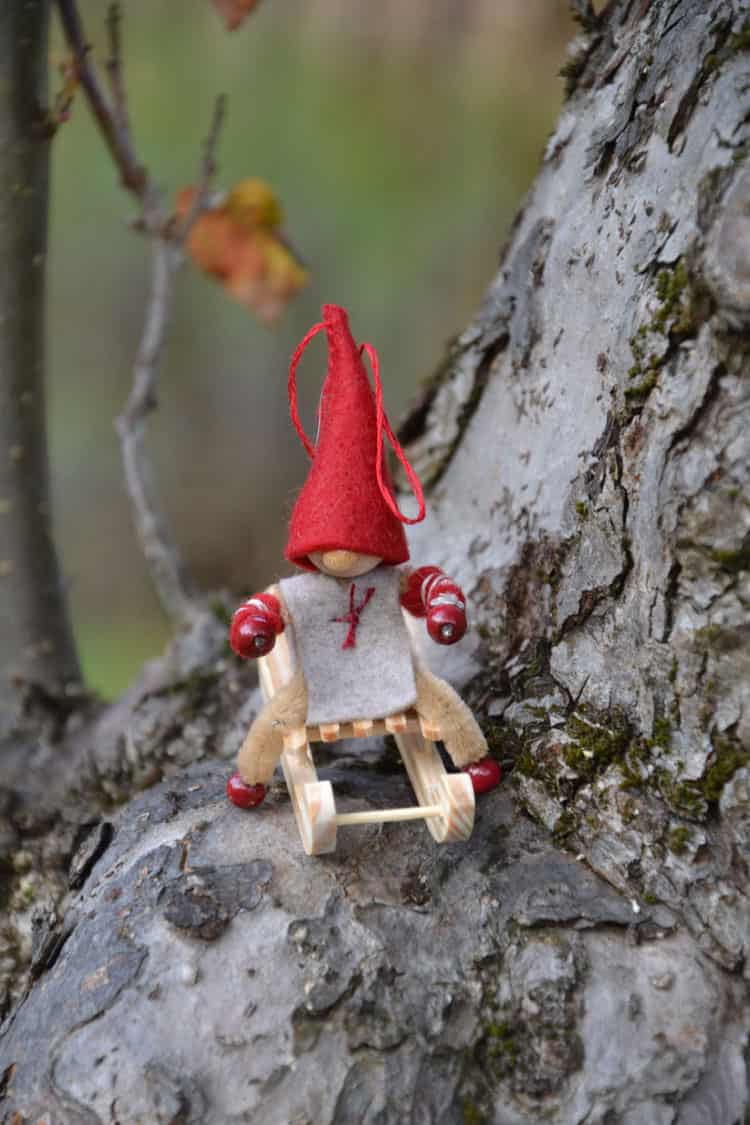 Niedliche Schlittenwichtel basteln