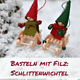 Niedliche Schlittenwichtel basteln