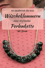 Wäscheklammern Perlenkette