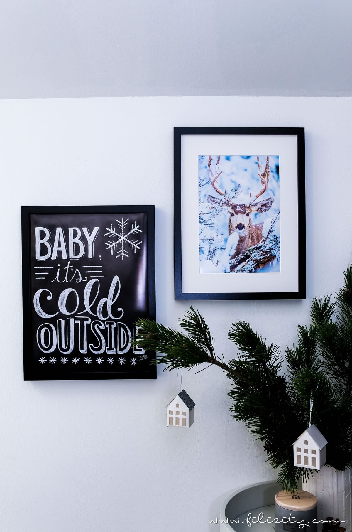 Hyggelige Winterdeko: Beleuchtete Poster selber machen