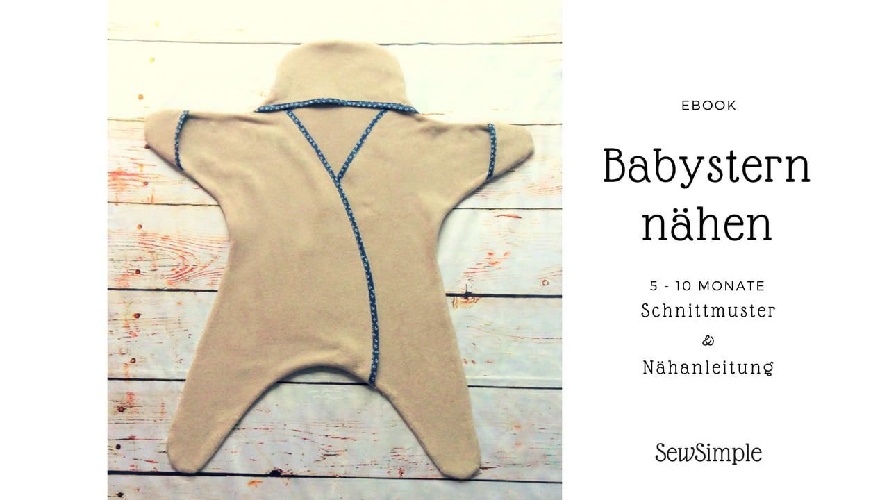 Schnittmuster: Babystern nähen (5-10 Monate)