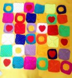 Bunte Baby Decke