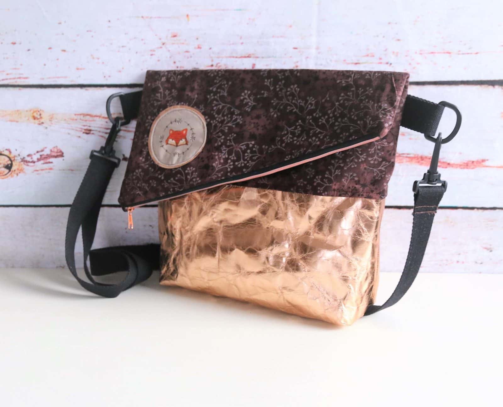 Schnittmuster: Foldover Tasche nähen | San Diego