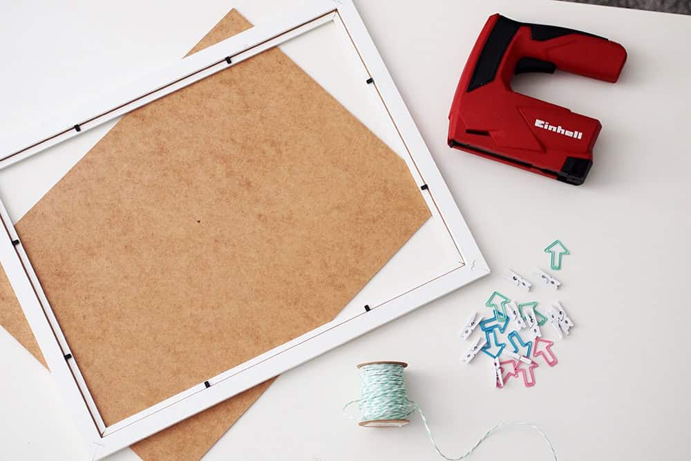 Upcycling: Memoboard aus Bilderrahmen