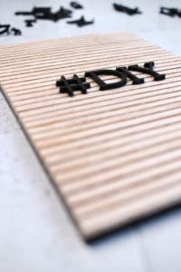 DIY Letterboard aus Holz selbst bauen