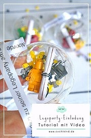 Einladungen für die Legoparty