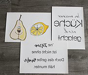 DIY- Geschirrtücher mit lustigem Motiv