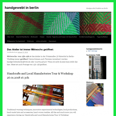 handgewebt in berlin
