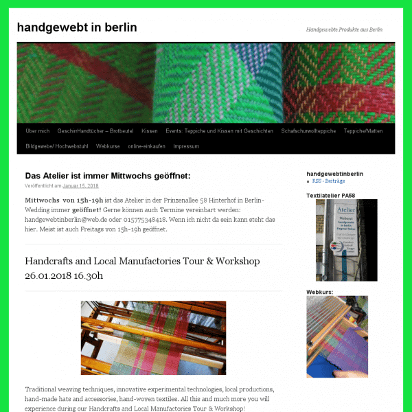 handgewebt in berlin