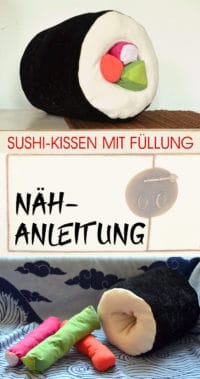 Nähanleitung: Maki-Sushi-Kissen