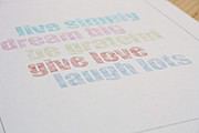 live simply – dream big {Free Printable}