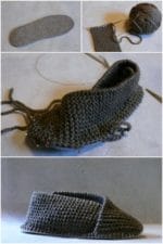 Pantoffel ganz einfach selber stricken