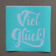 Glückwunschkarte veredelt mit Blattgold (Anleitung & Plotterfreebie „Viel Glück!“)