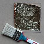 Glückwunschkarte veredelt mit Blattgold (Anleitung & Plotterfreebie „Viel Glück!“)