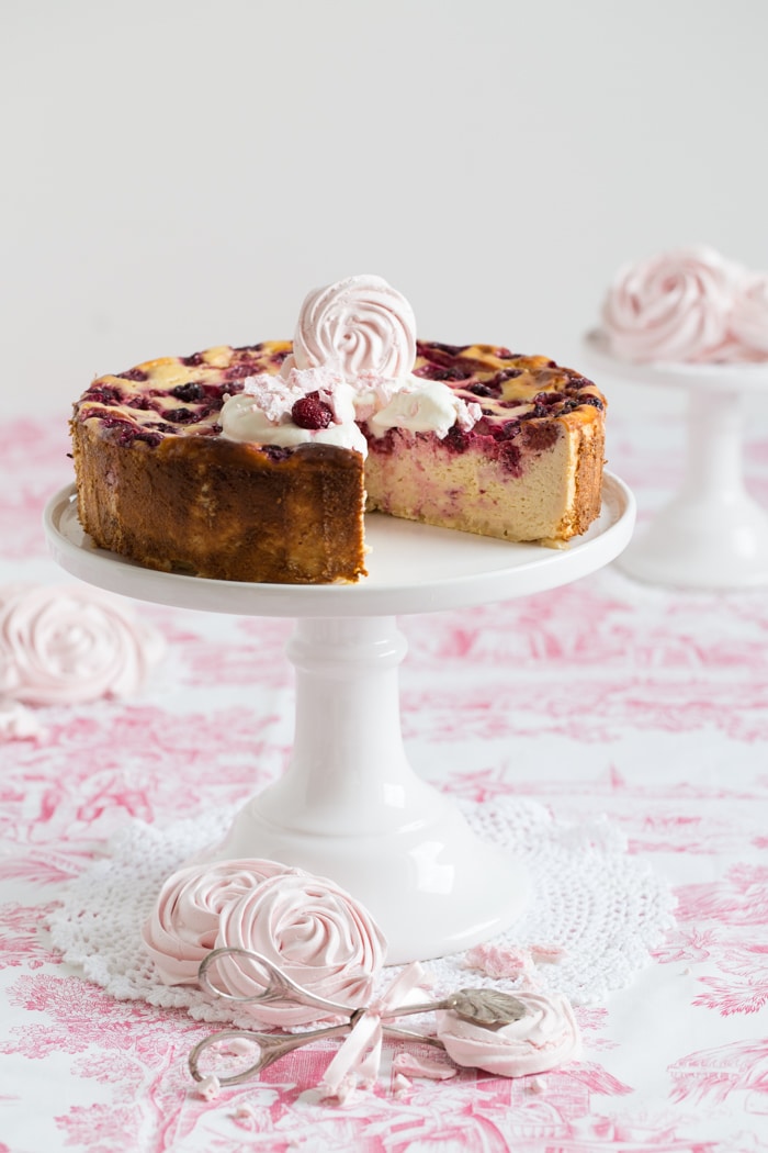 „Ricotta Himbeerkuchen“ [Aus Büffelmilch]