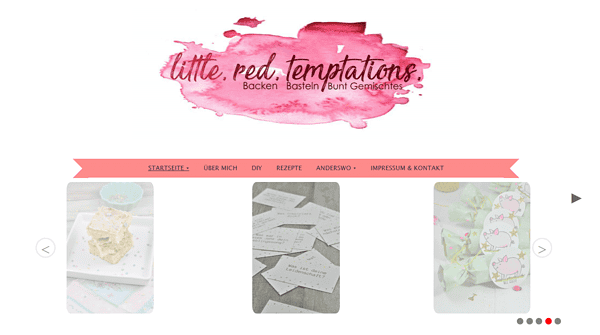 little. red. temptations. - backen basteln bunt gemischtes