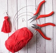 DIY Tassel-Ohrringe