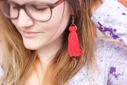 DIY Tassel-Ohrringe