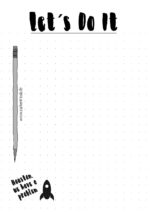 Lettering Print No 1 und ein Do It Planer | Bucket Liste – Freebie