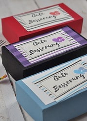 DIY – Gute-Besserung Box aus Papier basteln