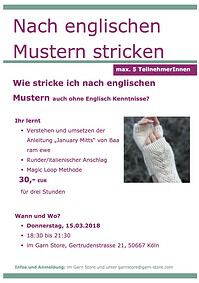 Nach englischen Mustern stricken