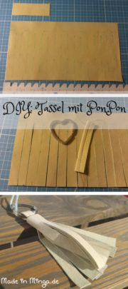 DIY : Taschenanhänger selber machen, Quasten & Tasseln